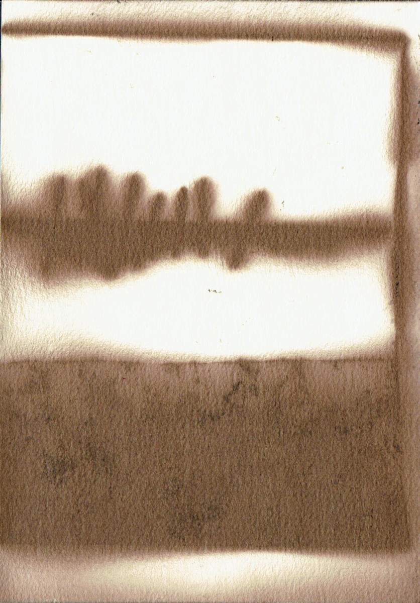 Stencil landscape photogram
